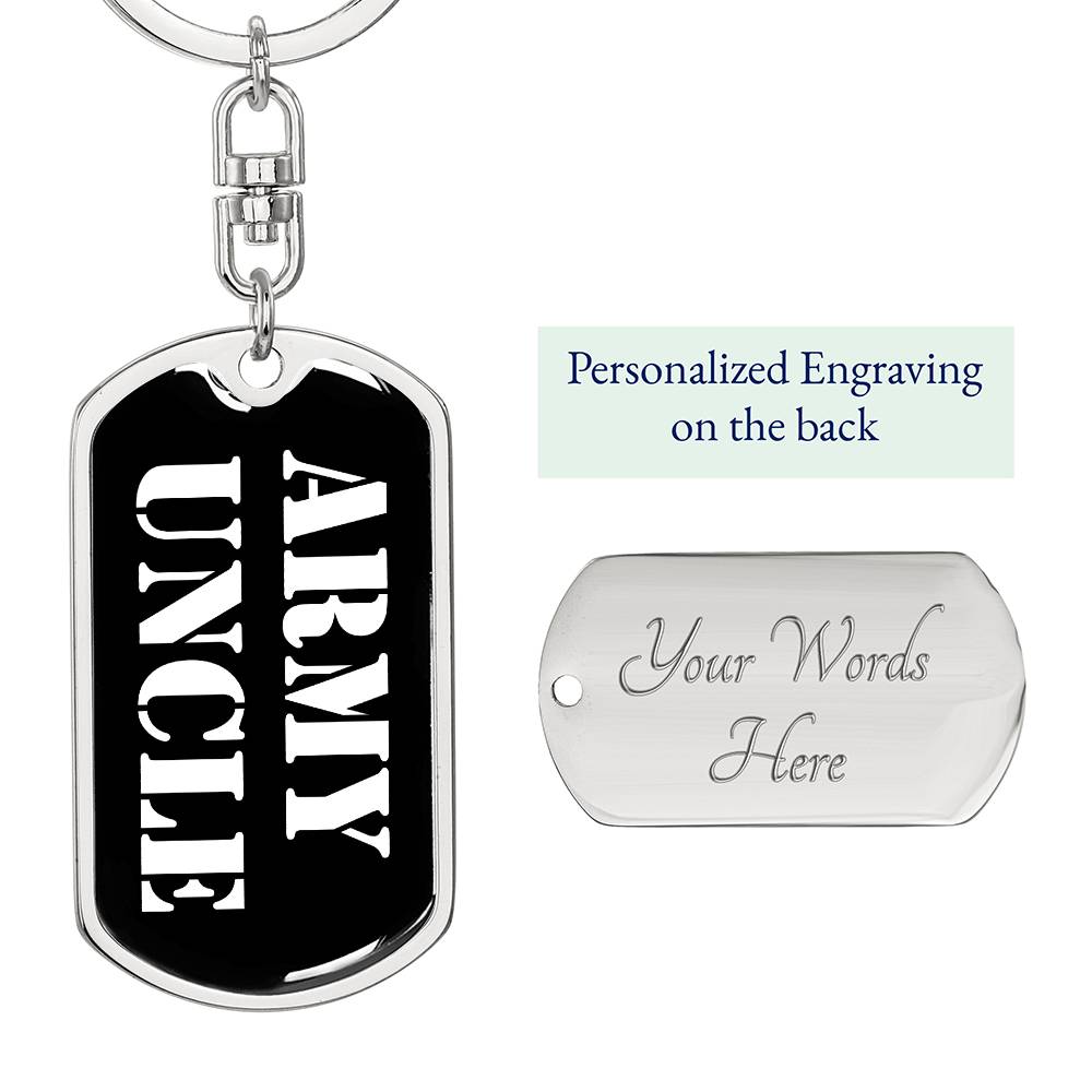 Army Uncle v3 - Luxury Dog Tag Keychain