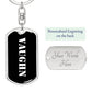 Vaughn v2 - Luxury Dog Tag Keychain