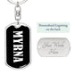 Myrna v03 - Luxury Dog Tag Keychain
