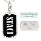 Staci v02 - Luxury Dog Tag Keychain