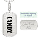 Candy v01 - Luxury Dog Tag Keychain