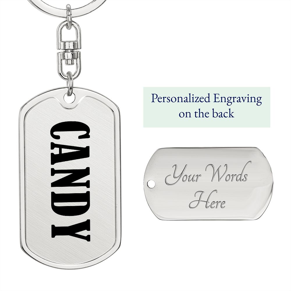 Candy v01 - Luxury Dog Tag Keychain
