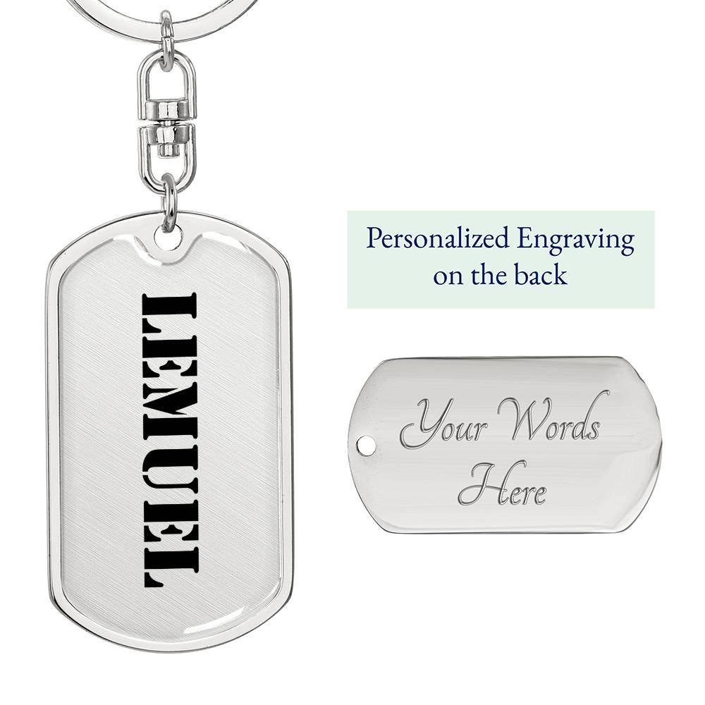 Lemuel - Luxury Dog Tag Keychain