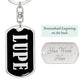 Lupe v02 - Luxury Dog Tag Keychain