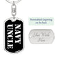 Navy Uncle v3 - Luxury Dog Tag Keychain