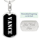 Vance v2 - Luxury Dog Tag Keychain