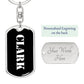 Clark v2 - Luxury Dog Tag Keychain