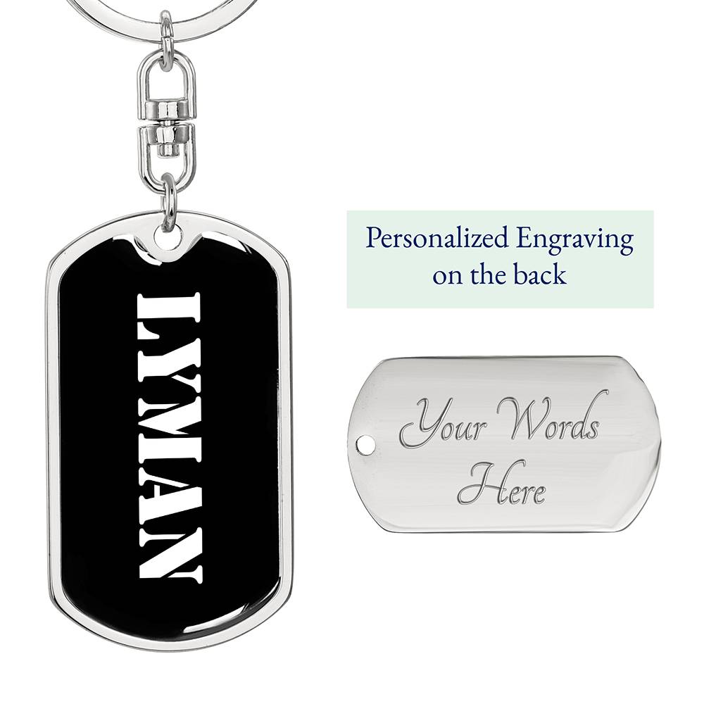 Lyman v3 - Luxury Dog Tag Keychain