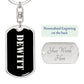Dewitt v2 - Luxury Dog Tag Keychain
