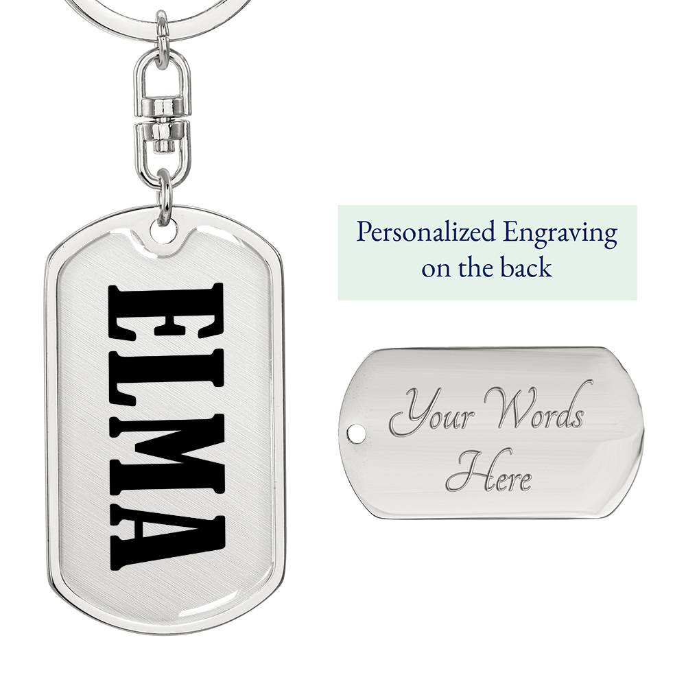Elma v01 - Luxury Dog Tag Keychain