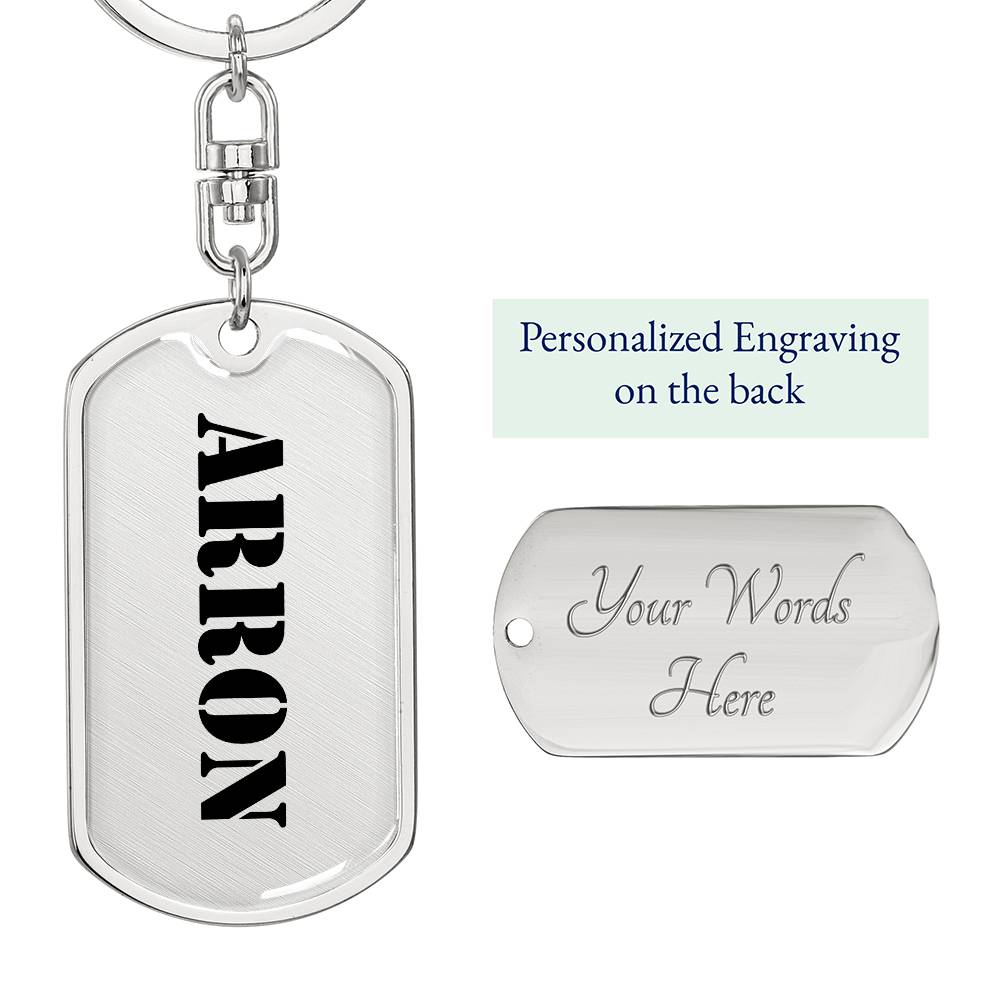 Arron - Luxury Dog Tag Keychain