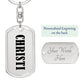 Christi v01 - Luxury Dog Tag Keychain