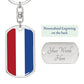 Dutch Flag - Luxury Dog Tag Keychain