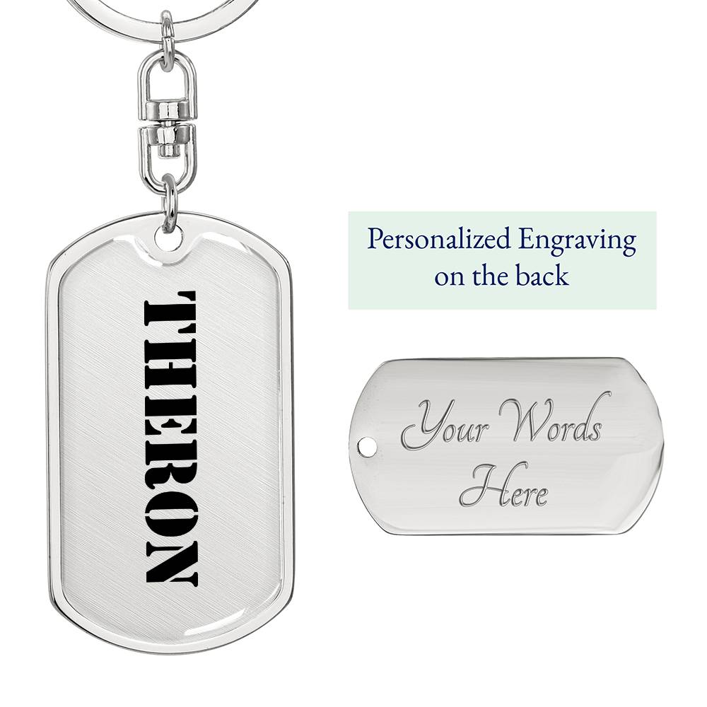 Theron - Luxury Dog Tag Keychain