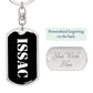 Issac v3 - Luxury Dog Tag Keychain