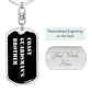 Coast Guardsman's Brother v3 - Luxury Dog Tag Keychain