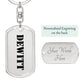Dewitt - Luxury Dog Tag Keychain