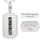 Kimberley v01 - Luxury Dog Tag Keychain