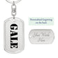 Gale - Luxury Dog Tag Keychain