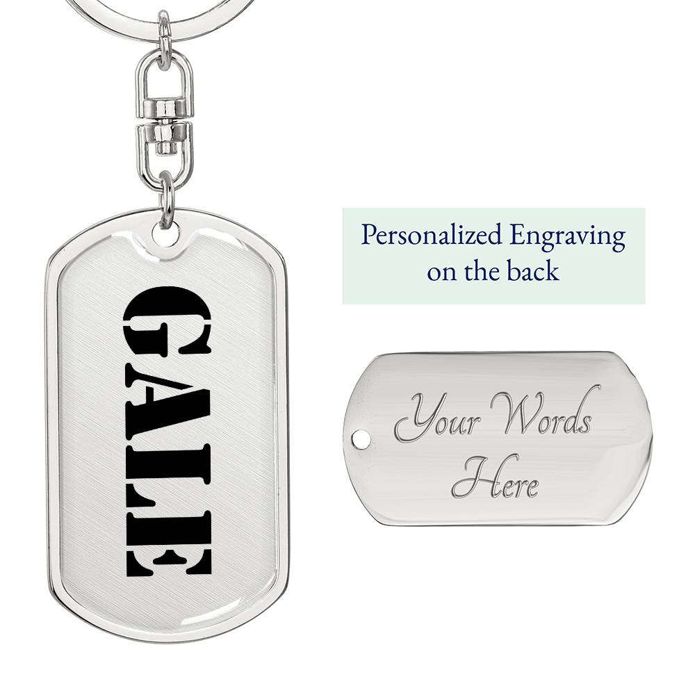 Gale - Luxury Dog Tag Keychain