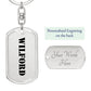 Wilford - Luxury Dog Tag Keychain