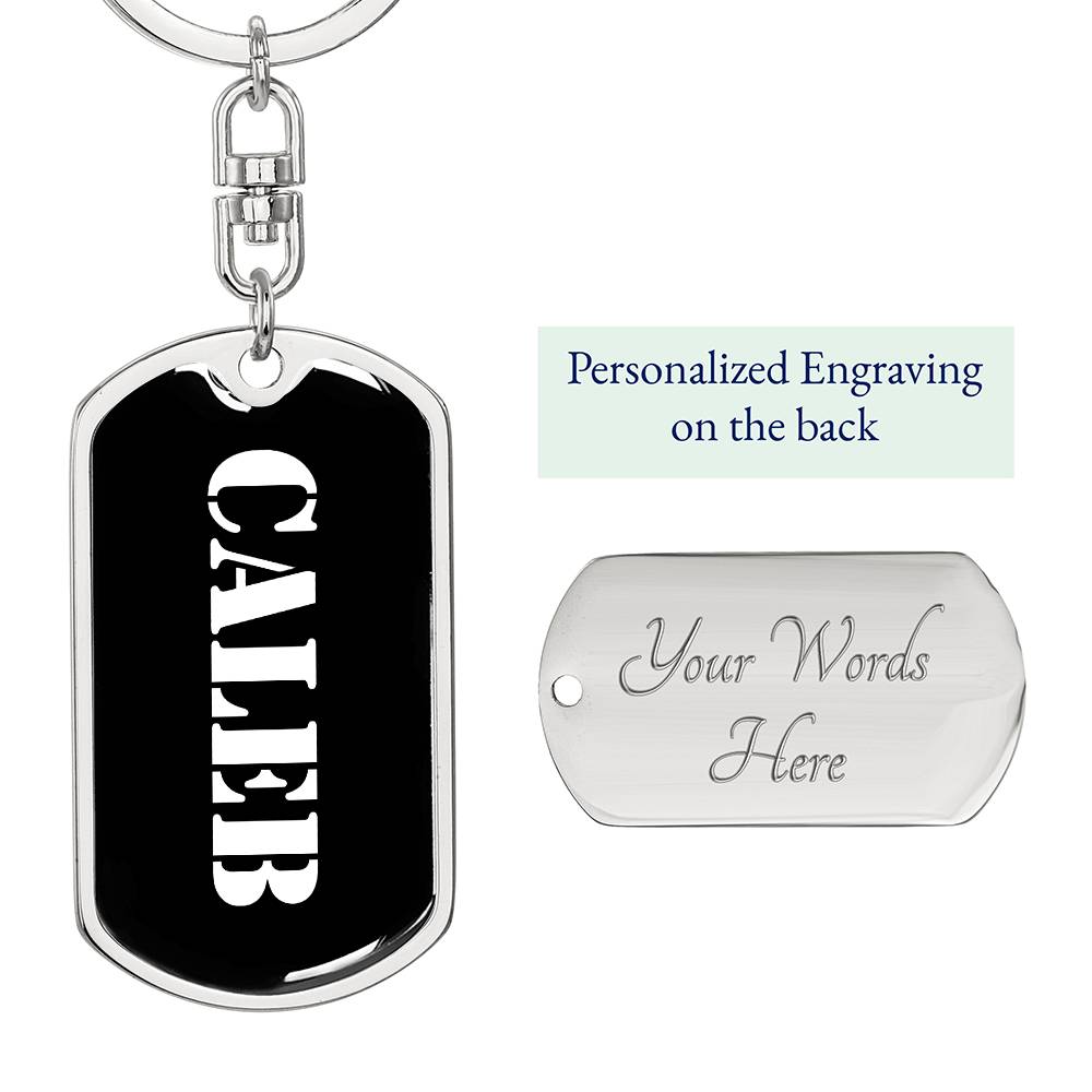 Caleb v2 - Luxury Dog Tag Keychain