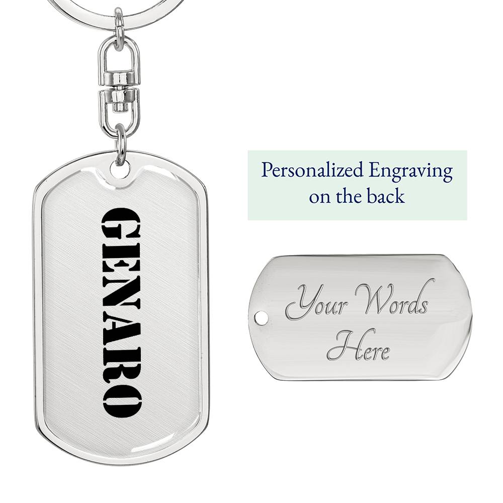Genaro - Luxury Dog Tag Keychain