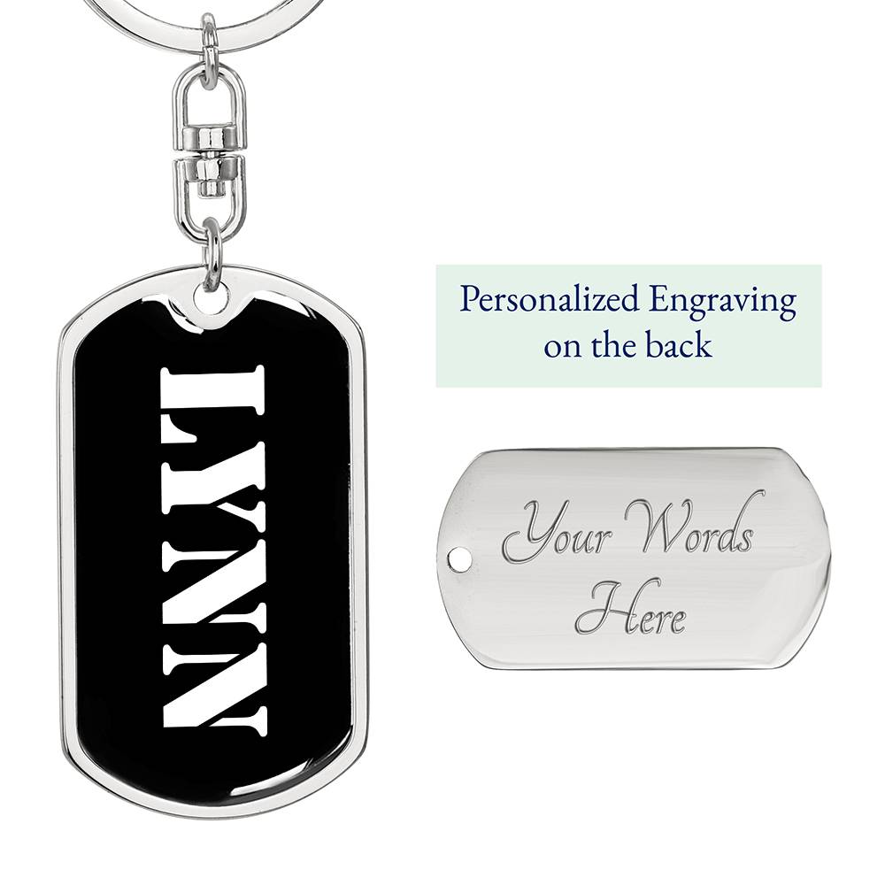 Lynn v2 - Luxury Dog Tag Keychain