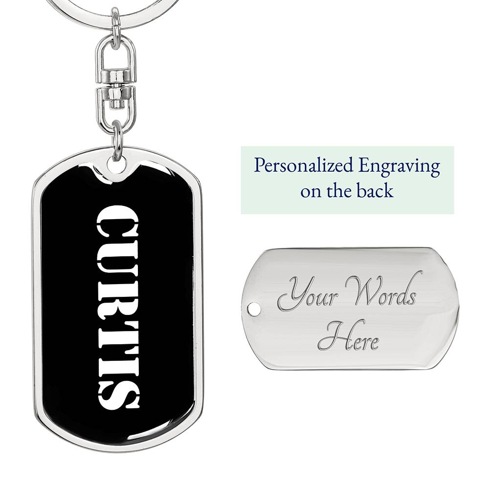 Curtis v2 - Luxury Dog Tag Keychain