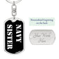 Navy Sister v3 - Luxury Dog Tag Keychain