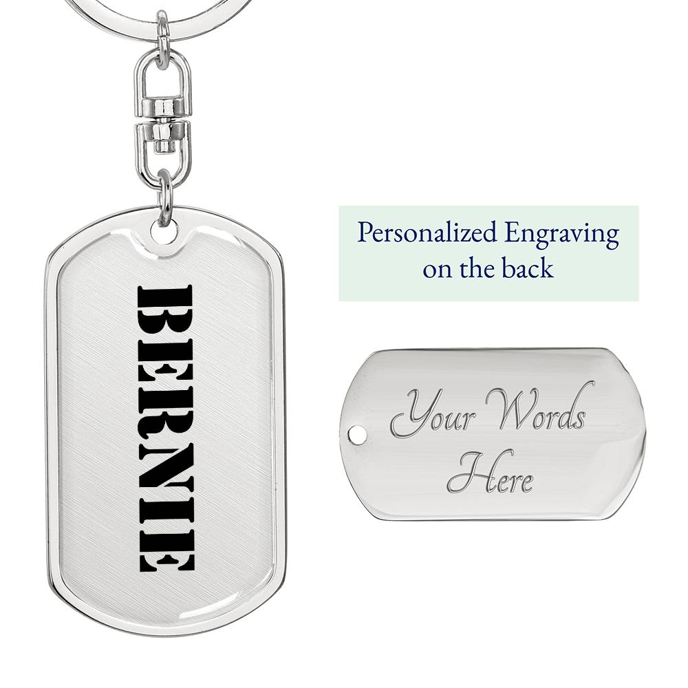 Bernie - Luxury Dog Tag Keychain