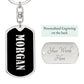 Morgan v02 - Luxury Dog Tag Keychain
