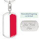 Polish Flag - Luxury Dog Tag Keychain