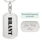 Brant - Luxury Dog Tag Keychain