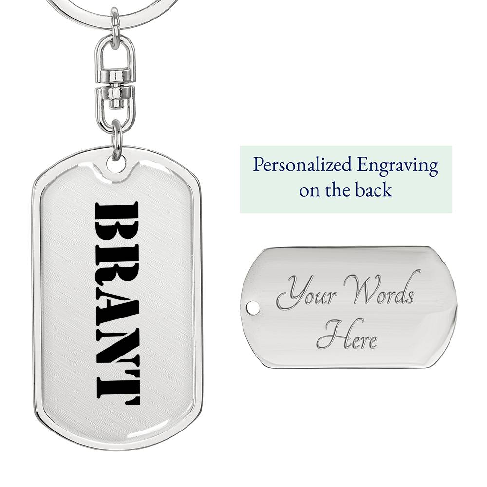 Brant - Luxury Dog Tag Keychain
