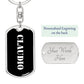 Claudio v3 - Luxury Dog Tag Keychain