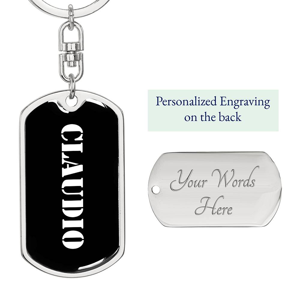 Claudio v3 - Luxury Dog Tag Keychain