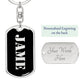 Jame v2 - Luxury Dog Tag Keychain