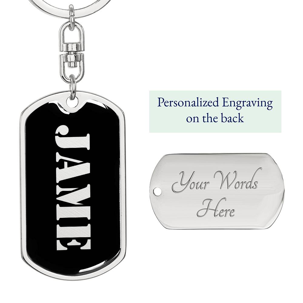 Jame v2 - Luxury Dog Tag Keychain