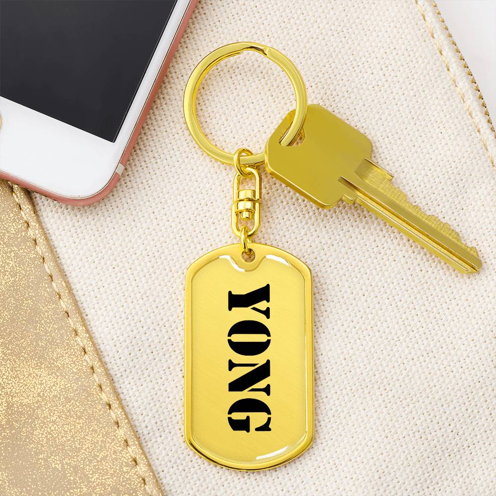 Yong - Luxury Dog Tag Keychain