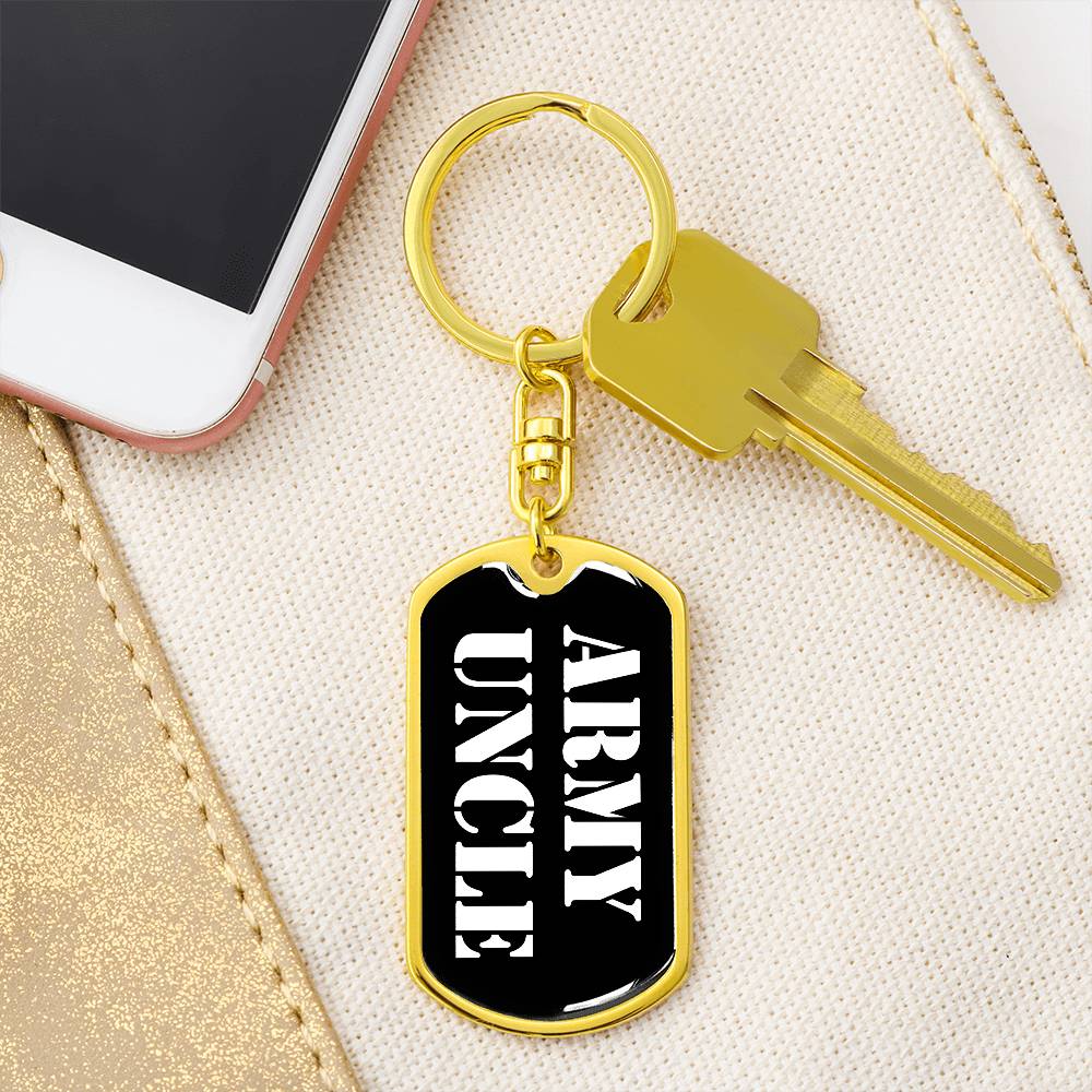 Army Uncle v3 - Luxury Dog Tag Keychain