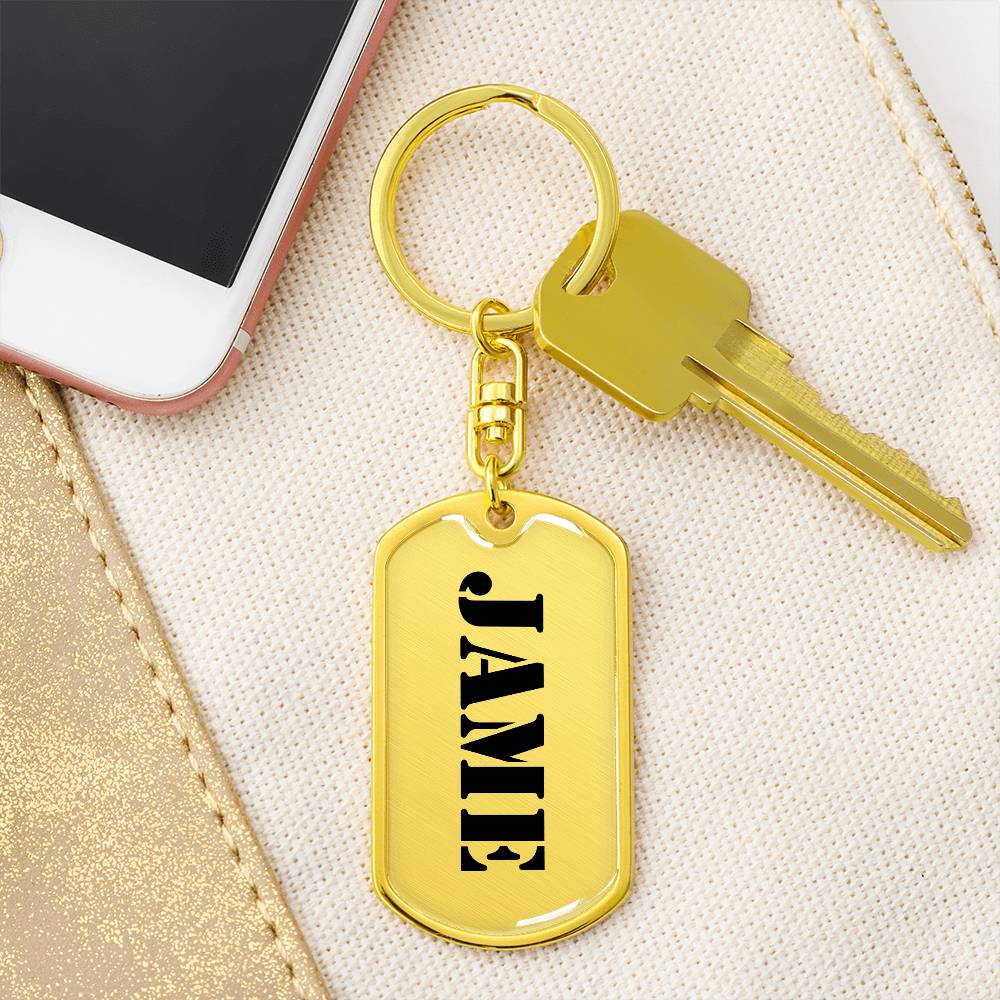 Jame - Luxury Dog Tag Keychain