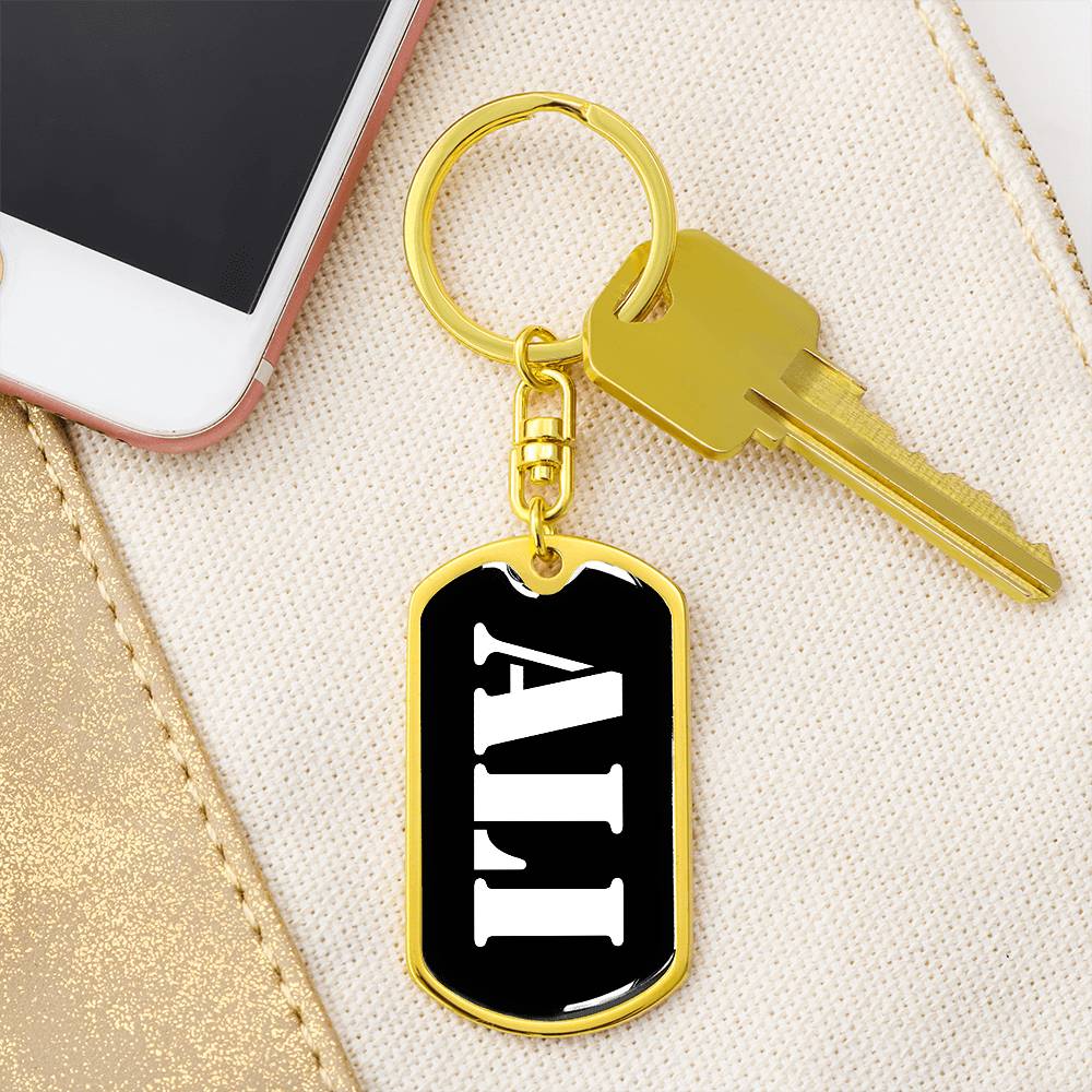 Ali v2 - Luxury Dog Tag Keychain