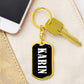 Karin v03 - Luxury Dog Tag Keychain