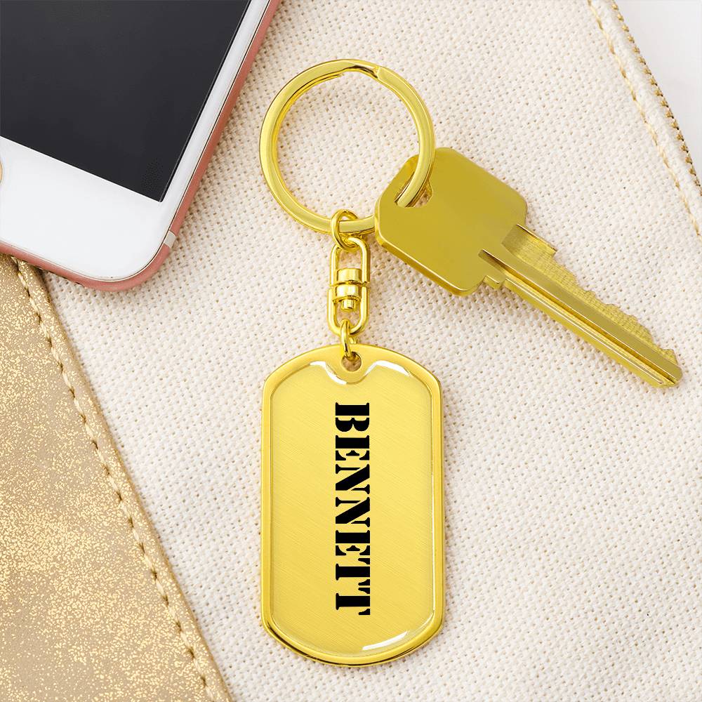 Bennett - Luxury Dog Tag Keychain