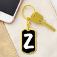 Initial Z v3b - Luxury Dog Tag Keychain