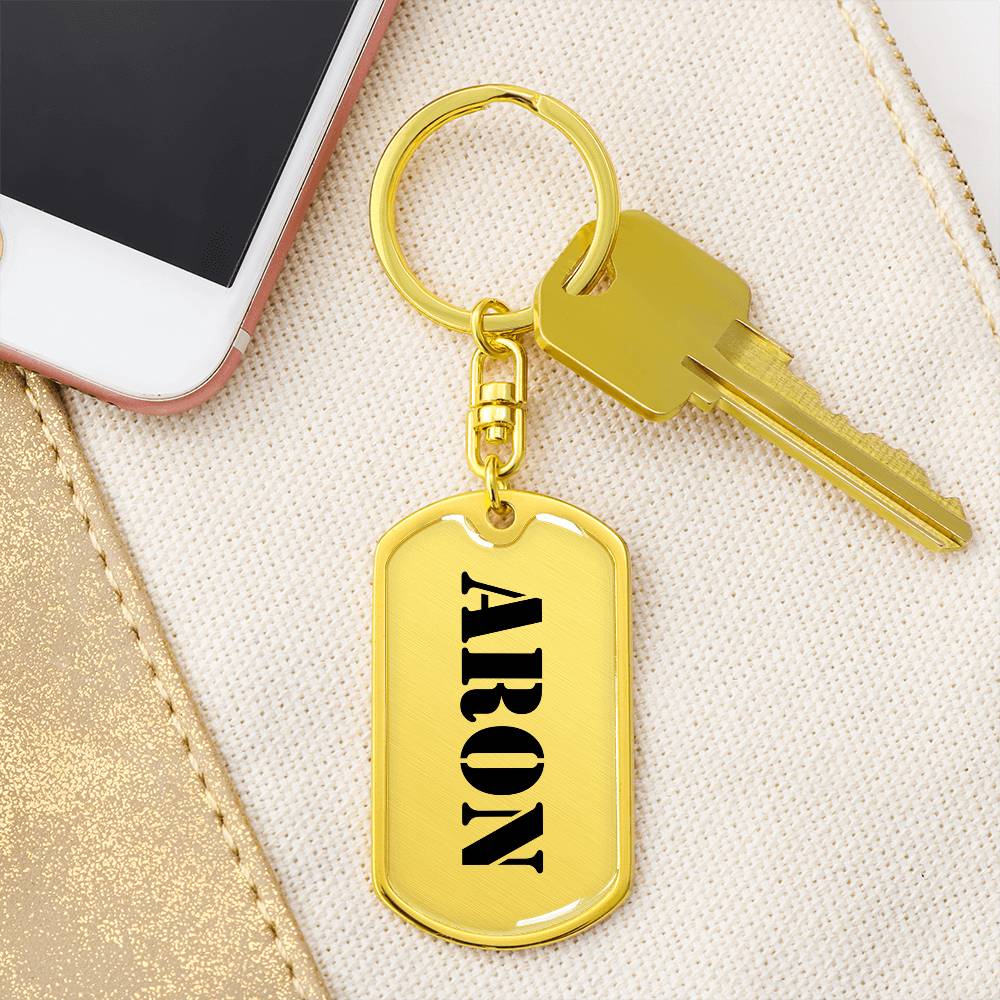 Aron - Luxury Dog Tag Keychain