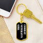 Combat Veteran's Girl v3 - Luxury Dog Tag Keychain