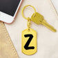 Initial Z v1b - Luxury Dog Tag Keychain