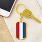 Dutch Flag - Luxury Dog Tag Keychain